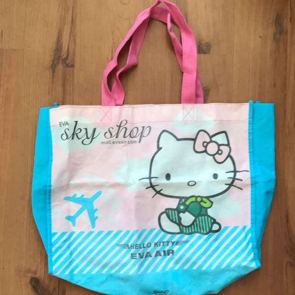Hello Kitty Handbags - Hello Kitty Eva Air Sky Shop Tote